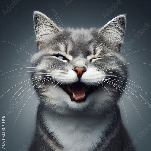 GATTO CHE STRIZZA L'OCCHIO
