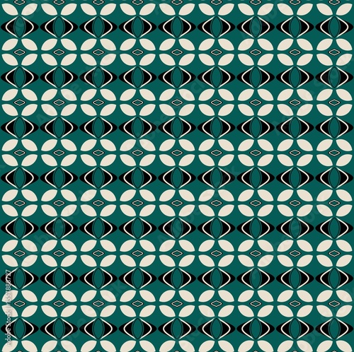 abstract geometric seamless pattern green background graphic design print