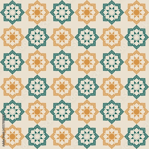 abstract geometric seamless pattern beige background graphic design print