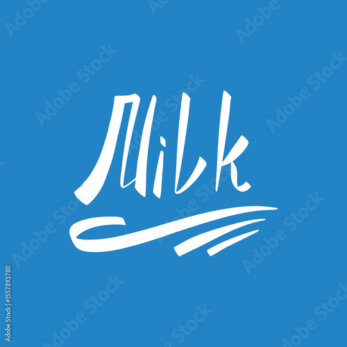 Milk product lettering label. Yogurt splash drops, natural cheese and fresh milk emblem silhouette vector icon of milk cream drop isolated design illustration
