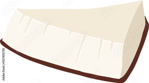 Coconuts and coconut half with leaves isolated on a white background. Vector illustration cartoon flat coconut icon isolated on white background.