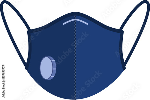 Personal protective mask with respirator filter