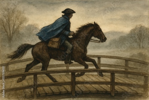 Lone Rider in the Moonlight, 1775