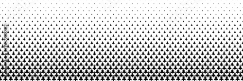 horizontal halftone of black fighter jet carrying missile on white for pattern and background.