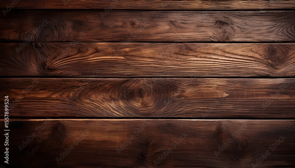 Fototapeta premium dark brown wooden planks forming rustic textured background