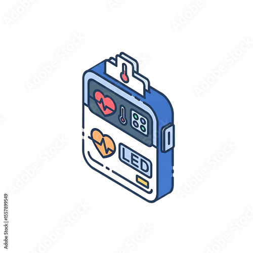 Portable glucose meter for diabetes monitoring.