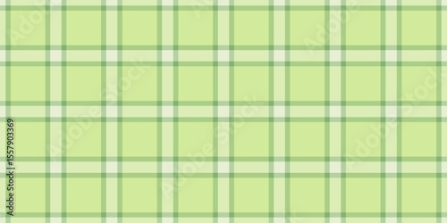 Argyle check background fabric, kilt seamless tartan textile. Christmas texture plaid vector pattern in light and green colors.