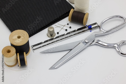 sewing with dots and thread