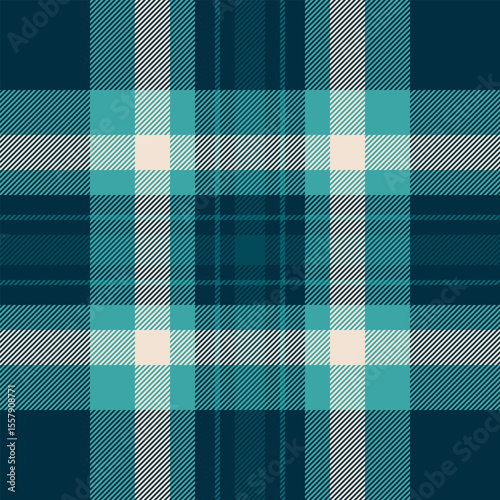 Classic plaid pattern with cool tones, evoking tradition, heritage, and warmth. Ideal for backgrounds, textiles, or design accents. Seamless  versatile.