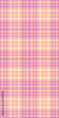 Display textile vector pattern, drawing tartan check texture. Vintage plaid seamless background fabric in red and pink colors.