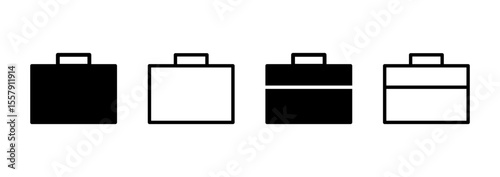 Briefcase icon logo design. suitcase sign and symbol. luggage symbol.
