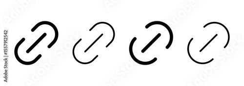 Link icon logo design. Hyperlink chain sign and symbol