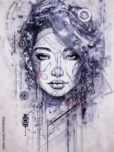 robotic picture of a woman