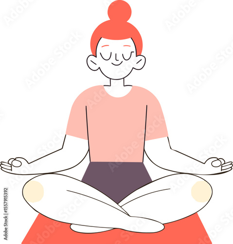 Mindful Meditation Woman