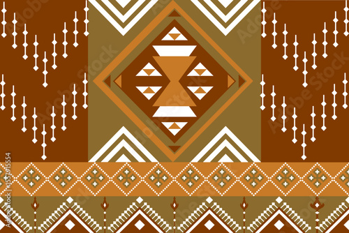 Intricate Tribal Diamond Geometric Pattern Boho Abstract Texture