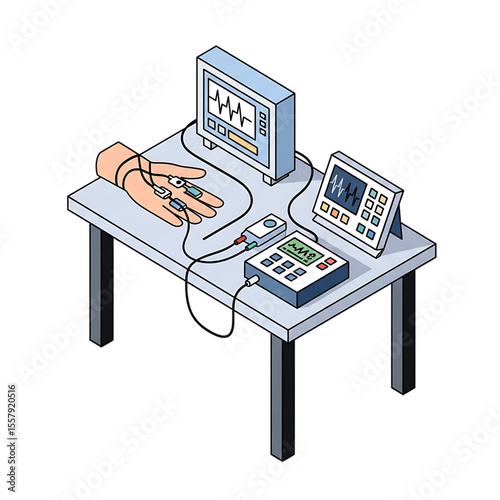 Ultrasound machine in use during examination.