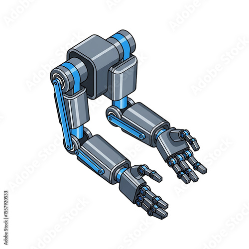 Robotic surgical arms for precise operations.