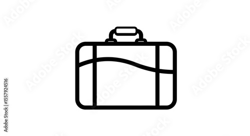 Find the best travel suitcase luggage bag vector icon illustration for vacation trip and journey needs vector