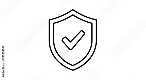 Free Download Security shield check mark icon vector illustration for protection safety and approved verified concept 100 vector - GFXLoad