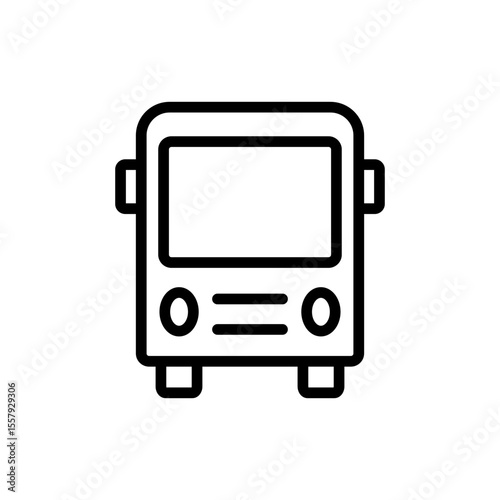 Bus icon symbol for apps and websites. bus sign and symbol