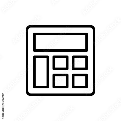 Calculator icon symbol for apps and websites. Accounting calculator sign and symbol.