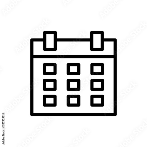 Calendar icon symbol for apps and websites. Calender sign and symbol. Schedule icon symbol
