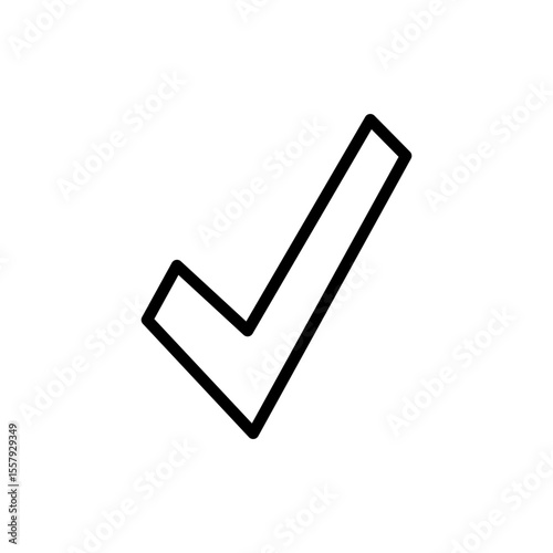 Check mark icon symbol for apps and websites. Tick mark sign and symbol