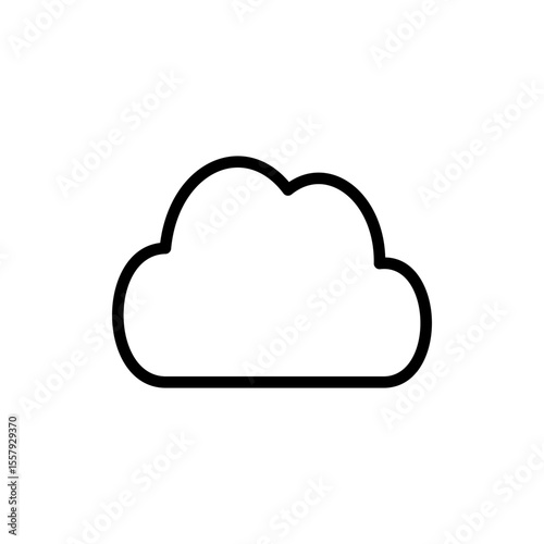 Cloud icon symbol for apps and websites. cloud sign and symbol