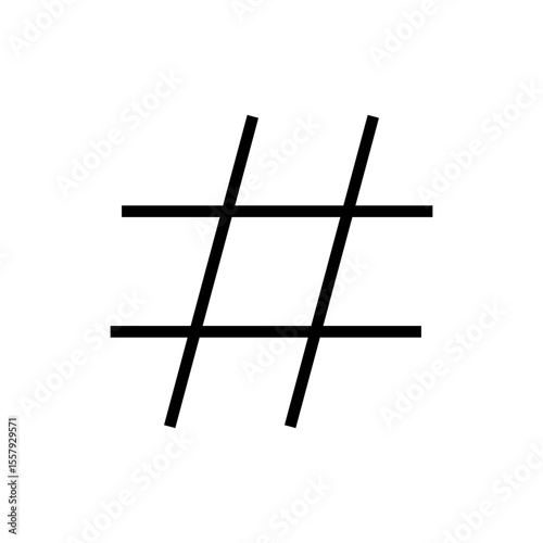 Hashtag icon symbol for apps and websites. hashtag sign and symbol