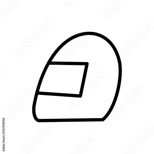 Helmet icon symbol for apps and websites. Motorcycle helmet sign and symbol. Construction helmet icon. Safety helmet
