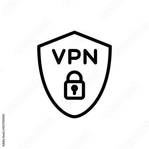 Vpn icon symbol for apps and websites. Private network sign and symbol. virtual private network icon.