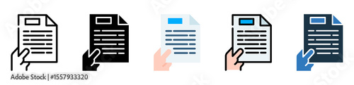 Documents icon multiple style 