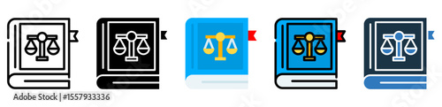 Law Book icon multiple style 