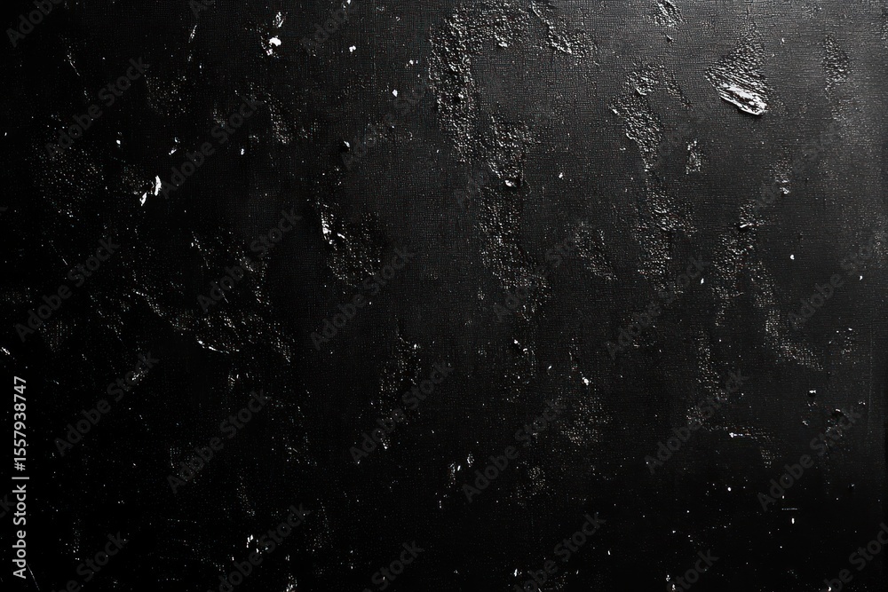 Obraz premium dark abstract black textured surface with small white specks scattered unevenly giving a rough artistic appearance