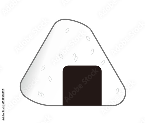 Traditional Japanese Onigiri Rice Ball