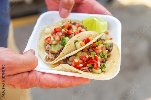 Small tacos. Mexico, Nayarit State, Bucerias.
