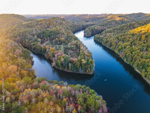 Eastern Kentucky Autumn on the water.
