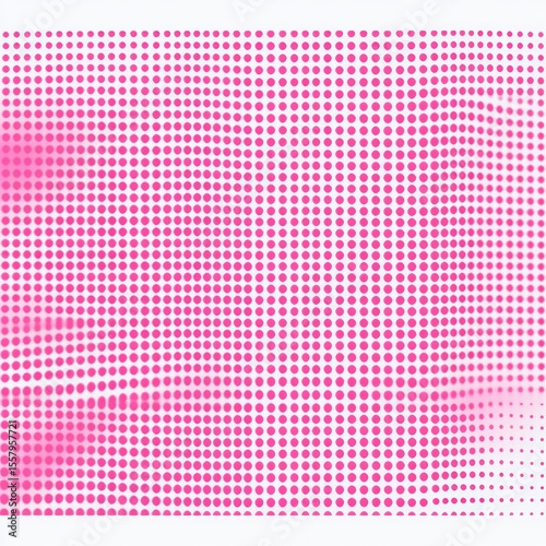 Abstract pattern of evenly spaced pink dots on a white background creating a gradient effect