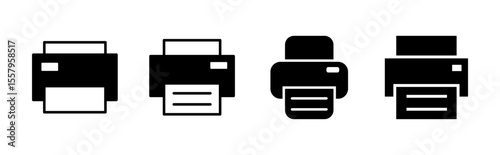 Print icon set. printer icon vector.