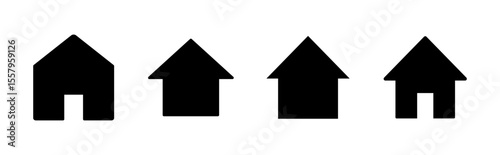 House icon set. Home icon vector