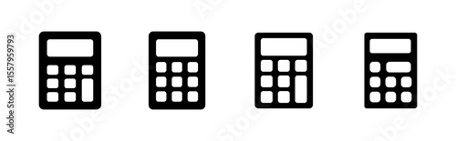 Calculator icon set. Accounting calculator icon. calculator vector