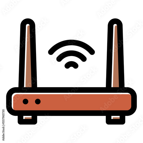 wi fi router icon vector