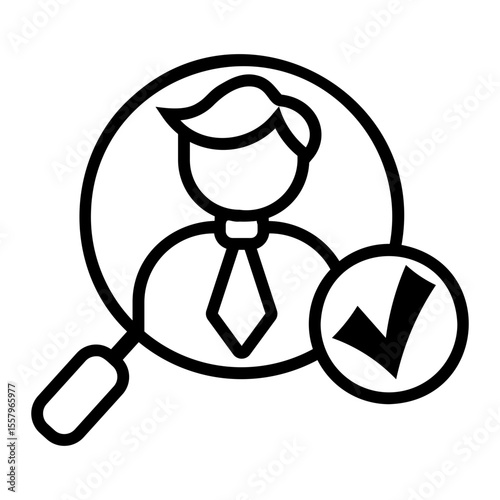 recruitment Line Icon