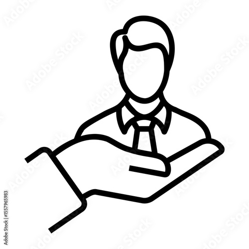 recruitment Line Icon