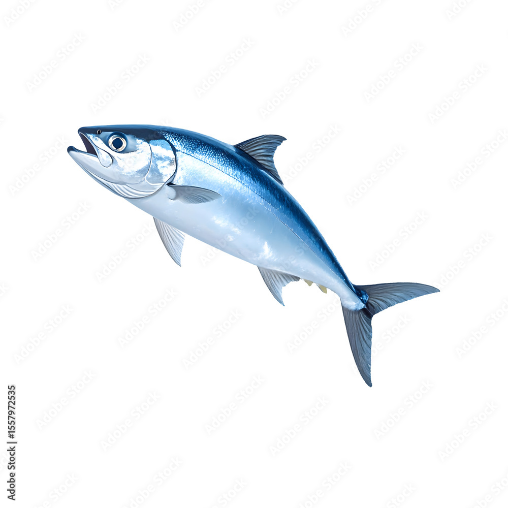 Fototapeta premium Lively Fish with Shimmering Scales Swimming Under Clear Water