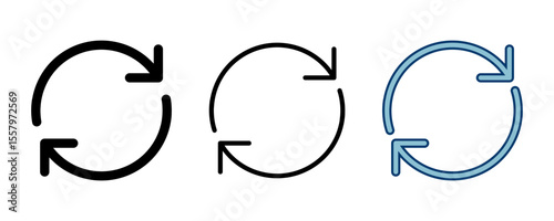 Refresh icon vector isolated on white background. Reload icon vector. Update icon. convert icon