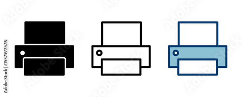 Printer icon vector isolated on white background. print icon. Fax vector icon.