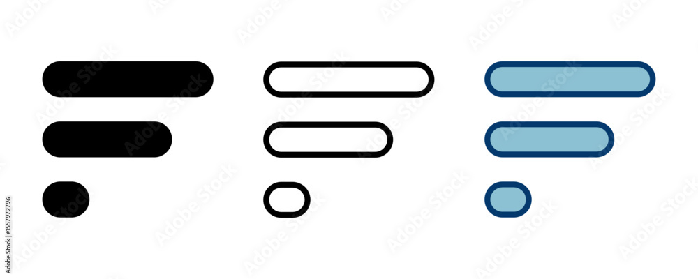 Obraz premium Menu Icon vector isolated on white background. web menu icon