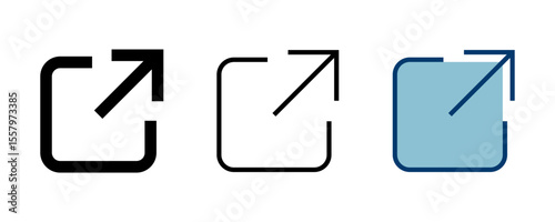 Link icon vector isolated on white background. Link vector icon. External link symbol vector icon. Hyperlink symbol