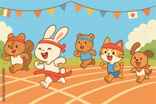 動物たちの運動会